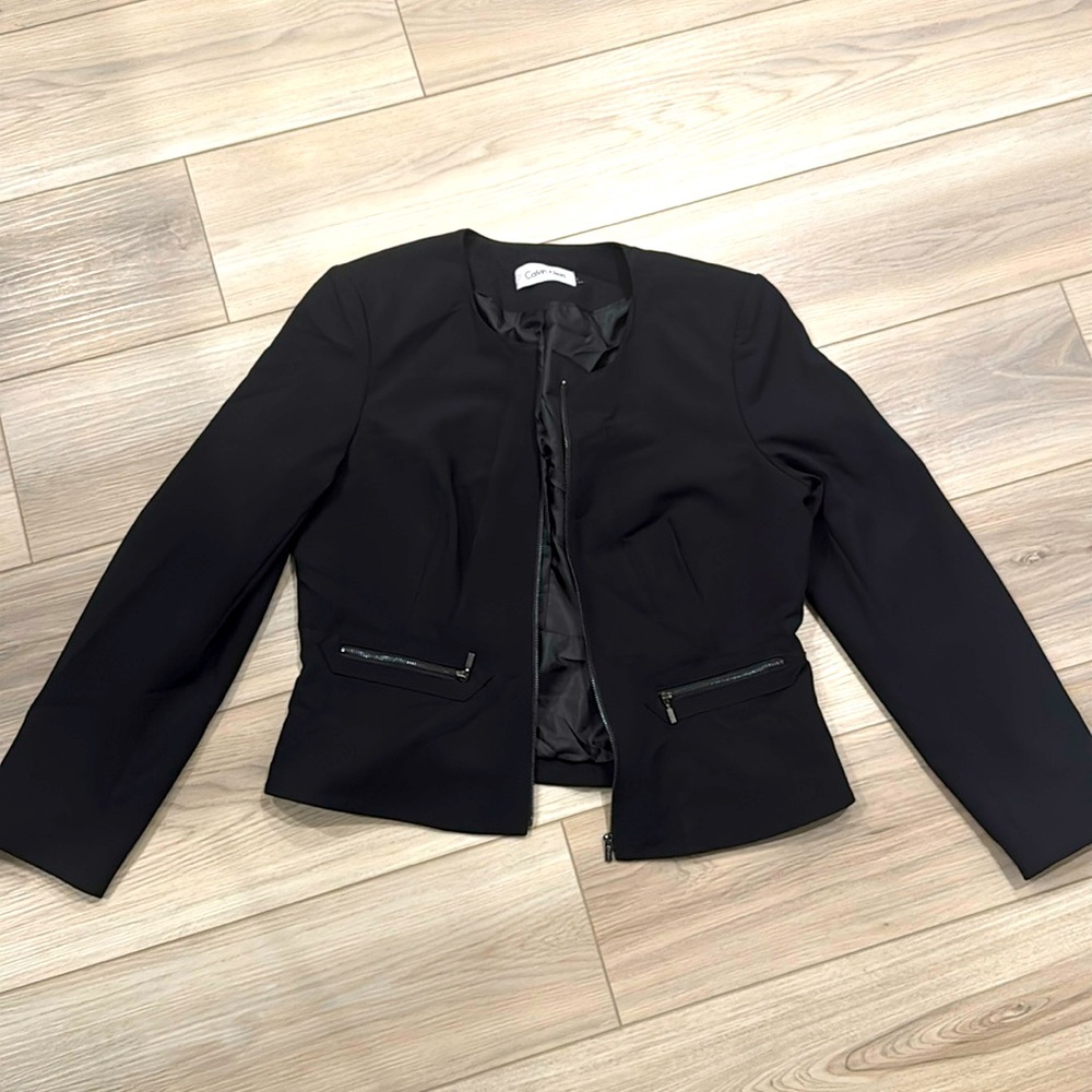 Calvin Klein Black Blazer, Size 14